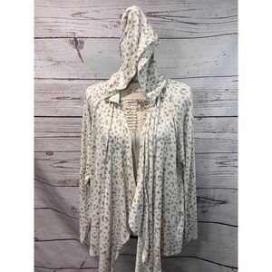 Jaclyn Intimates Intimates Top Womens‎ Large Open Soft Animal Print Sweatshirt